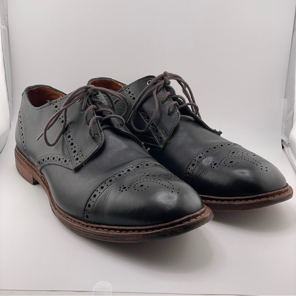 Allen Edmonds Bainbridge Mens Black Leather Oxfords Size 11 - Picture 2 of 12